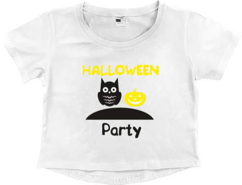 Women's Cropped Premium T-Shirt - Halloween 7 - Mfest