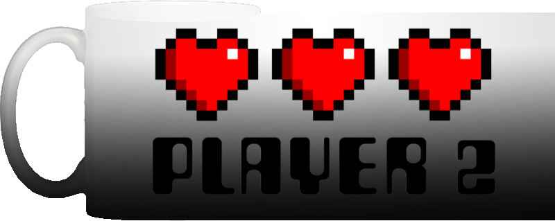 Чашка Хамелеон - Gamer Love Player 2 - Mfest