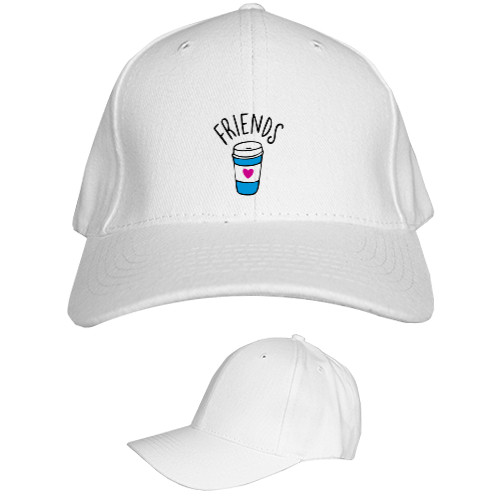 Kids' Baseball Cap 6-panel - Best - Friends 2 - Mfest