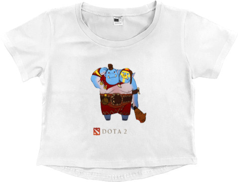 Women's Cropped Premium T-Shirt - Ogre Magi 2 - Mfest