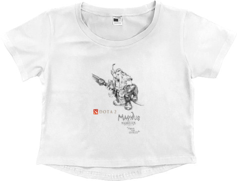 Women's Cropped Premium T-Shirt - Magnus - Mfest