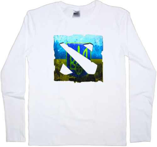 Men's Longsleeve Shirt - Dota Ukrainian 2 logo - Mfest