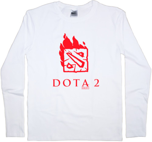 Men's Longsleeve Shirt - Dota 2 Огонь - Mfest