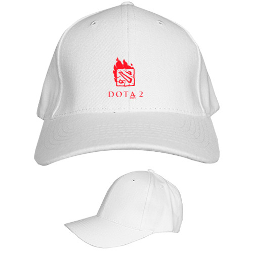 Kids' Baseball Cap 6-panel - Dota 2 Огонь - Mfest