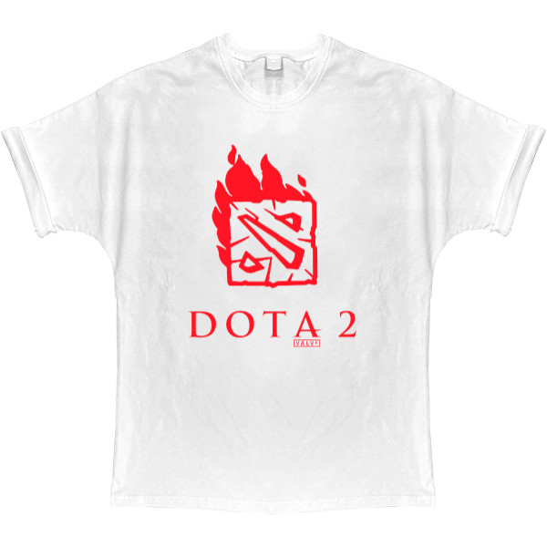 T-shirt Oversize - Dota 2 Огонь - Mfest