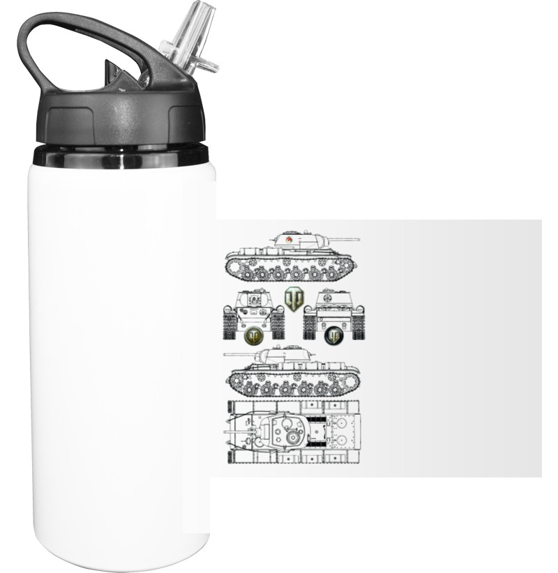 Sport Water Bottle - WOT Танк схематически - Mfest