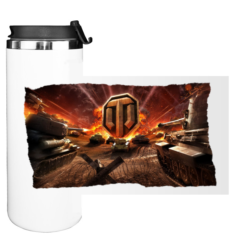 Water Bottle on Tumbler - World of Tanks 9 - Mfest