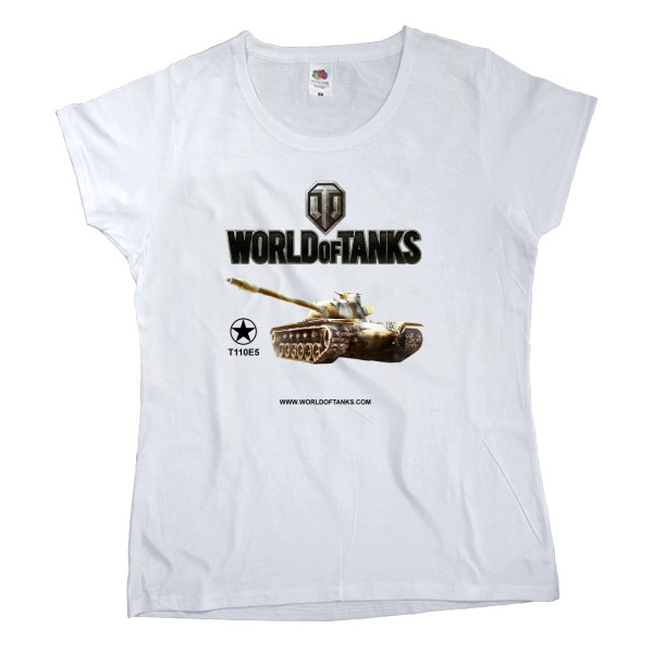 Women's T-shirt Fruit of the loom - World of Tanks 5 - Mfest