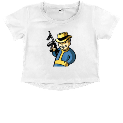 Kids' Premium Cropped T-Shirt - Fallout 1 - Mfest