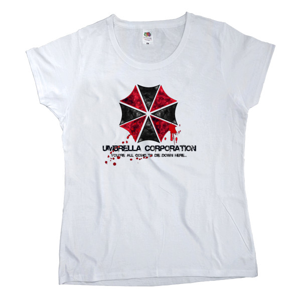 Футболка Классика Женская Fruit of the loom - Umbrella corporation 2 - Mfest