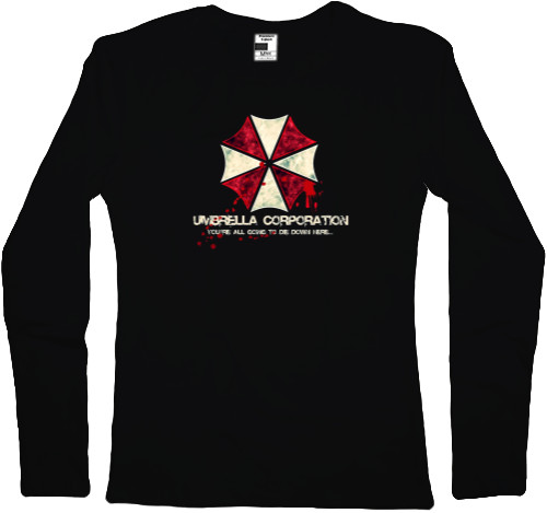 Футболка з Довгим Рукавом Жіноча - Umbrella corporation 1 - Mfest