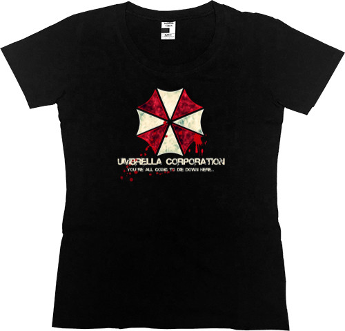 Футболка Премиум Женская - Umbrella corporation 1 - Mfest