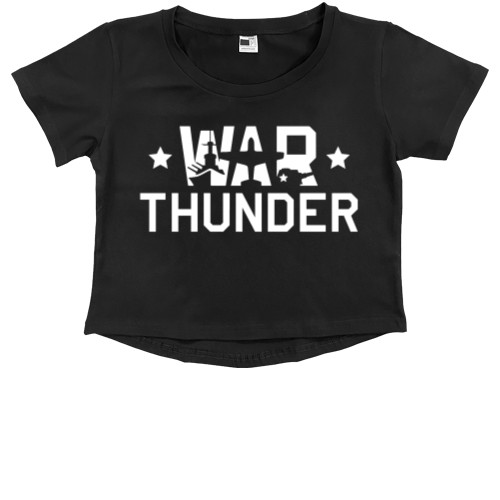 Kids' Premium Cropped T-Shirt - War Thunder 1 - Mfest