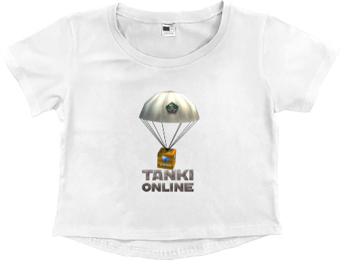 Women's Cropped Premium T-Shirt - Tanki Online 3 - Mfest