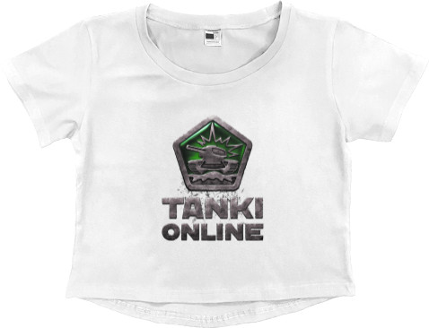 Women's Cropped Premium T-Shirt - Tanki Online 1 - Mfest