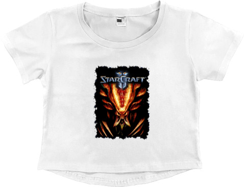 Women's Cropped Premium T-Shirt - Starcraft 2 (3) - Mfest