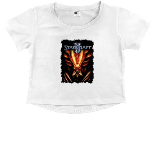 Kids' Premium Cropped T-Shirt - Starcraft 2 (3) - Mfest