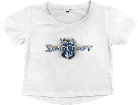 Women's Cropped Premium T-Shirt - Starcraft 2 (1) - Mfest