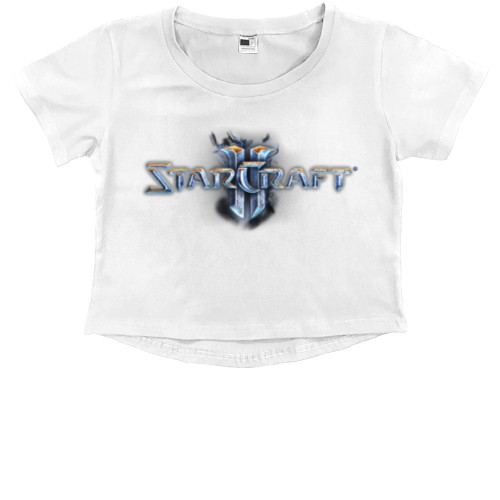 Kids' Premium Cropped T-Shirt - Starcraft 2 (1) - Mfest