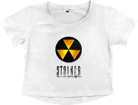 Women's Cropped Premium T-Shirt - Stalker 8 - Mfest