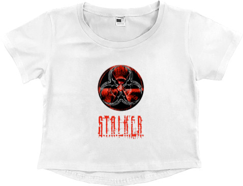 Women's Cropped Premium T-Shirt - Stalker 6 - Mfest