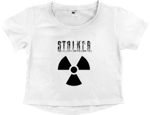 Women's Cropped Premium T-Shirt - Stalker 3 - Mfest