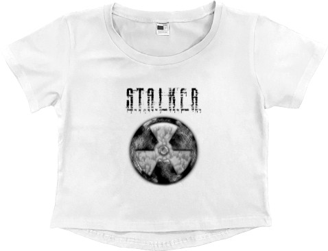 Women's Cropped Premium T-Shirt - Stalker 1 - Mfest