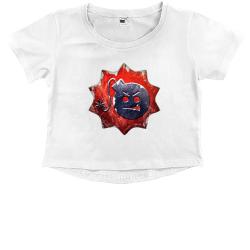 Kids' Premium Cropped T-Shirt - Serious Sam 3 - Mfest