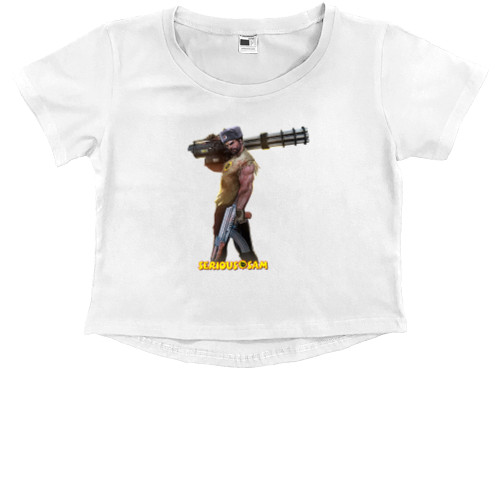 Kids' Premium Cropped T-Shirt - Serious Sam 2 - Mfest