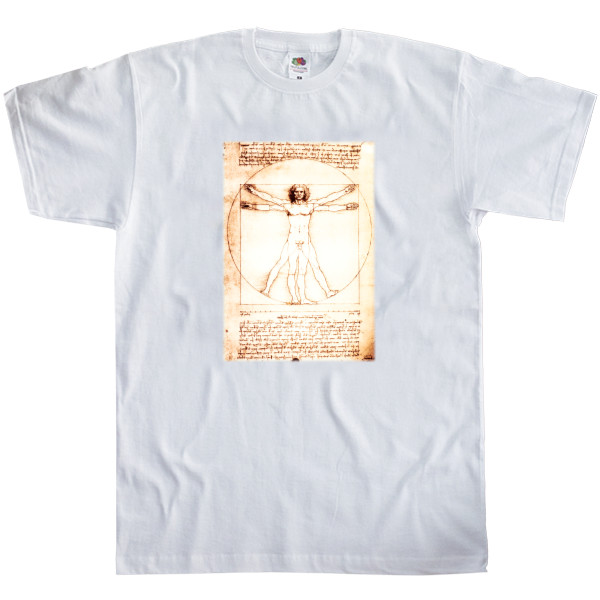 Men's T-Shirt Fruit of the loom - Leonardo da Vinci - Mfest