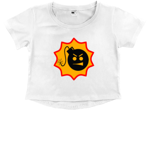 Kids' Premium Cropped T-Shirt - Serious Sam 1 - Mfest