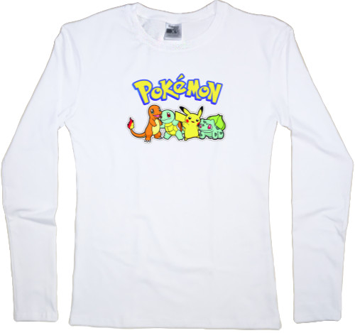 Women's Longsleeve Shirt - Pokemon friends - Mfest