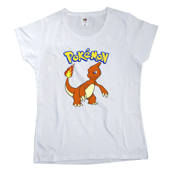 Футболка Класика Жіноча Fruit of the loom - Pokemon Charmeleon - Mfest