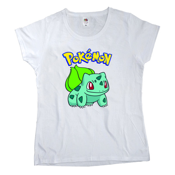 Футболка Классика Женская Fruit of the loom - Pokemon Bulbasaur - Mfest