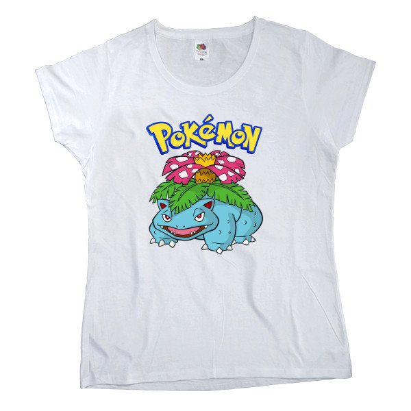 Футболка Классика Женская Fruit of the loom - Pokemon Venusaur - Mfest