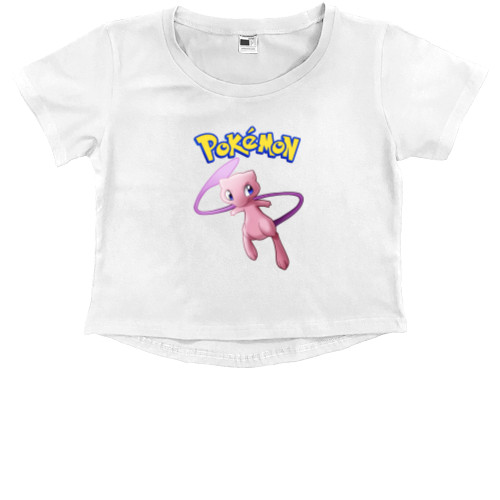 Kids' Premium Cropped T-Shirt - Pokemon Mew - Mfest