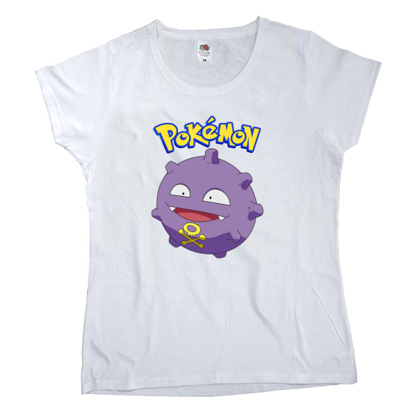 Футболка Классика Женская Fruit of the loom - Pokemon Koffing - Mfest