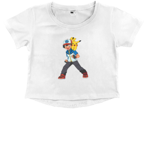 Kids' Premium Cropped T-Shirt - Pokemon 1 - Mfest