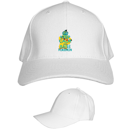 Kids' Baseball Cap 6-panel - Keep calm and raise pokemon - Mfest