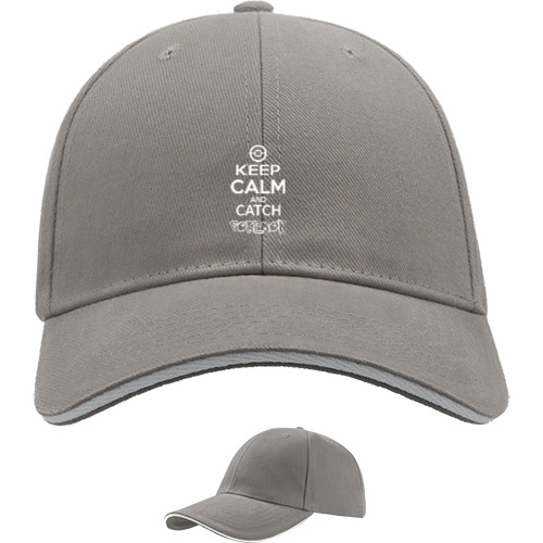 Sandwich Baseball Cap - Keep calm and catch pokemon - Mfest