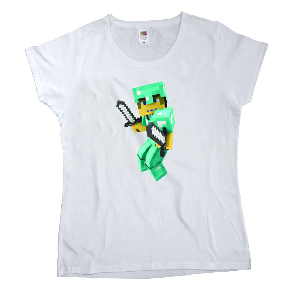 Women's T-shirt Fruit of the loom - Minecraft 11 - Mfest