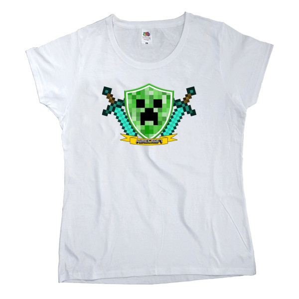 Women's T-shirt Fruit of the loom - Minecraft 10 - Mfest