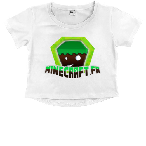 Kids' Premium Cropped T-Shirt - Minecraft 4 - Mfest