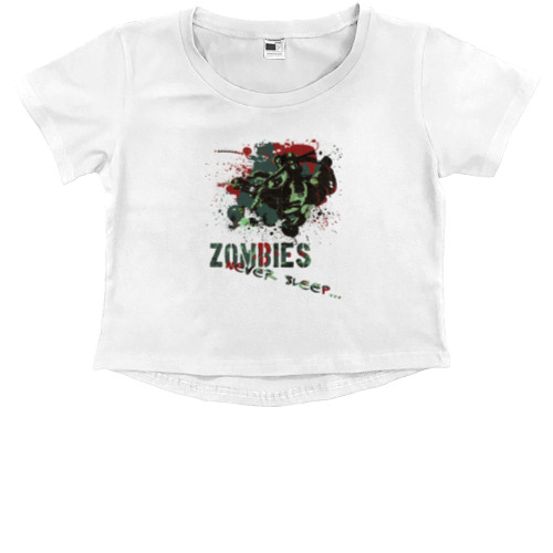 Kids' Premium Cropped T-Shirt - League of legends Zombie Slayers - Mfest