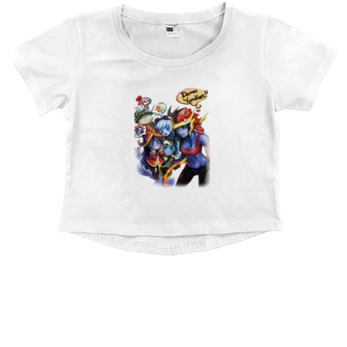 Kids' Premium Cropped T-Shirt - League of legends Yordles Squad - Mfest