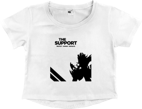 Women's Cropped Premium T-Shirt - League of legends THE SUPPORT - Mfest