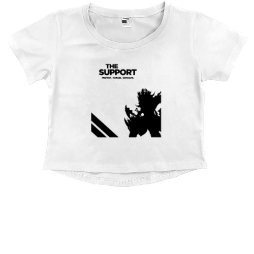 Kids' Premium Cropped T-Shirt - League of legends THE SUPPORT - Mfest