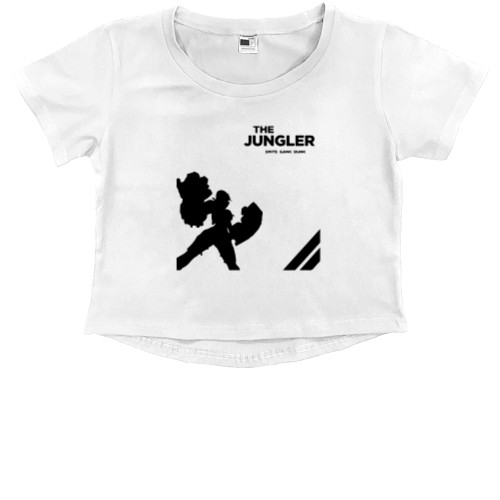 Kids' Premium Cropped T-Shirt - League of legends THE JUNGLER - Mfest