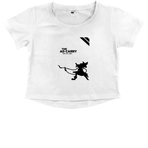 Kids' Premium Cropped T-Shirt - League of legends THE ADC - Mfest