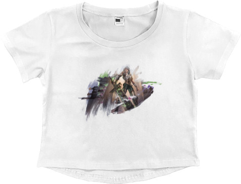 Women's Cropped Premium T-Shirt - League of legends Riven - Mfest